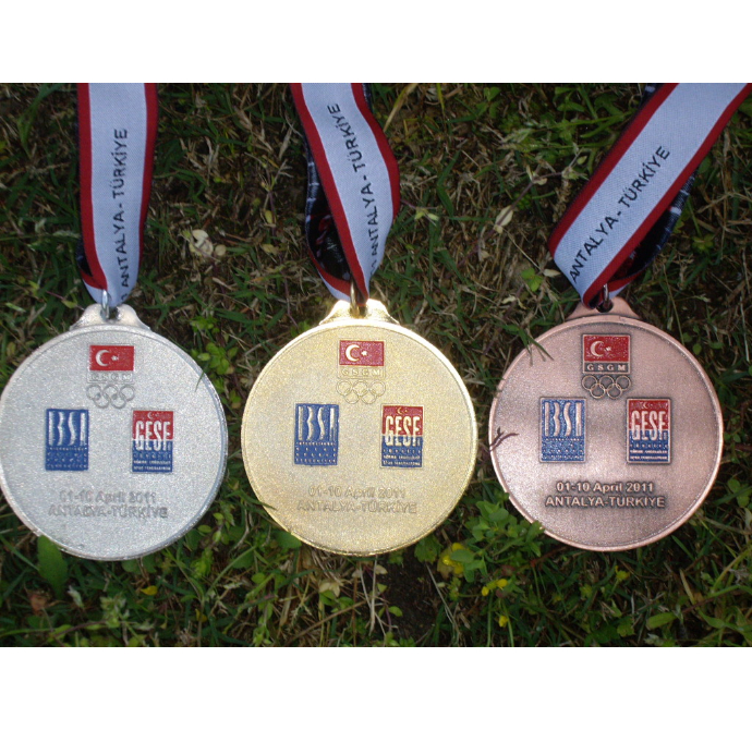 Antalya 2011 IBSA World Games - Three medals back view