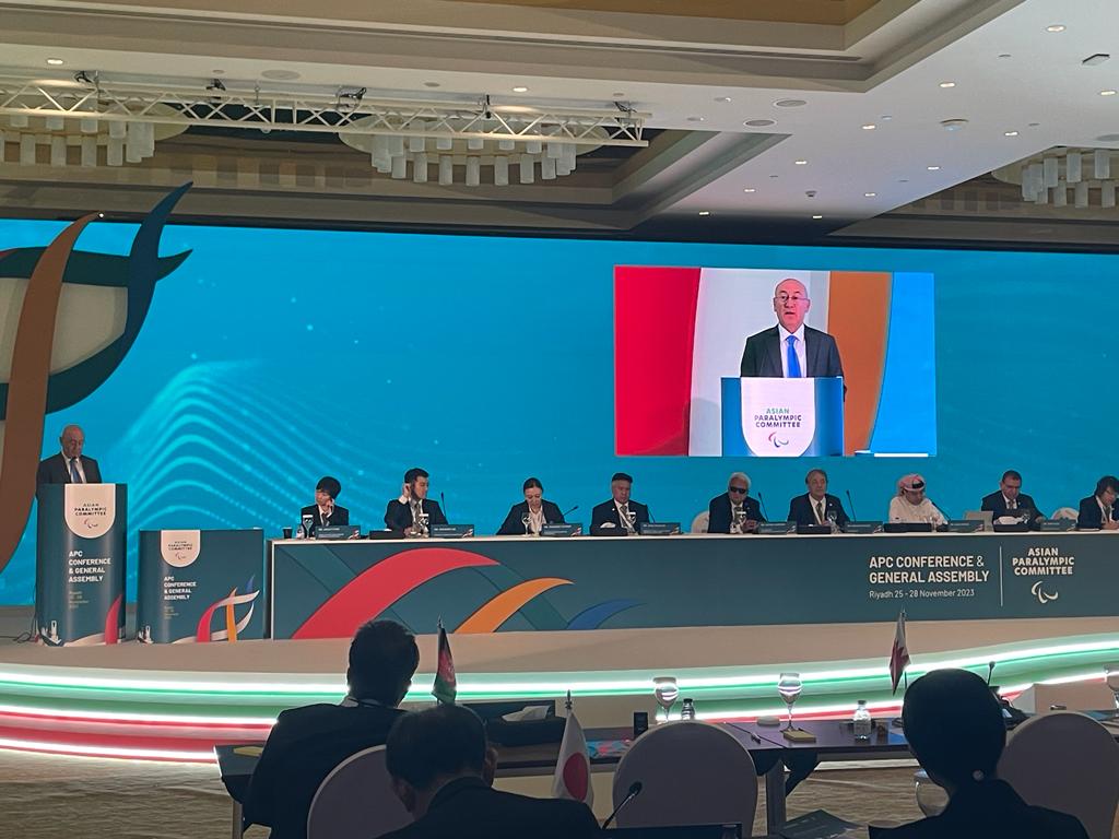 IBSA's President Speech at the Asian Paralympic Committee in Saudi Arabia