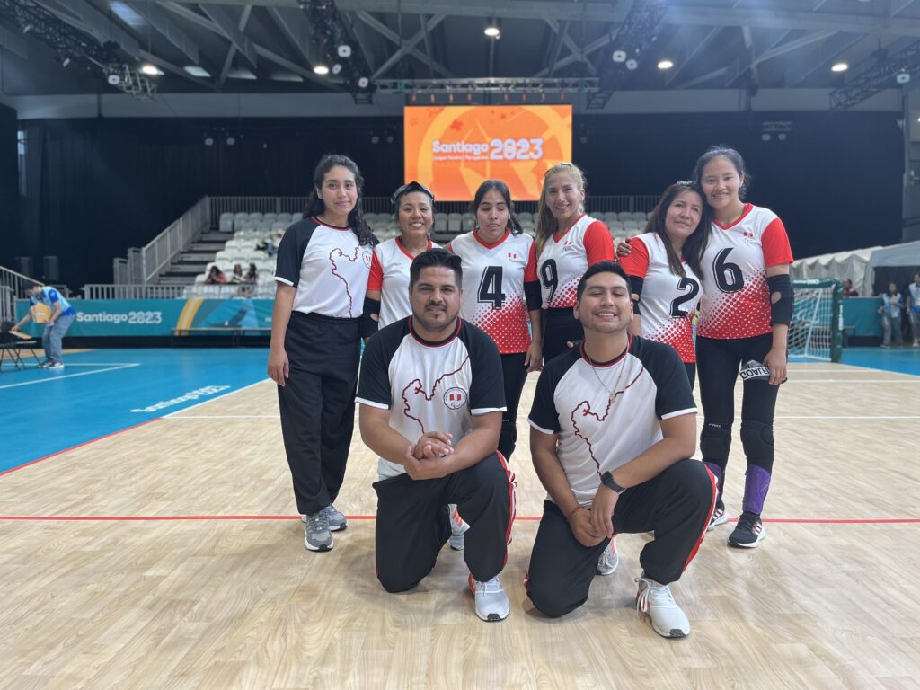 The five stars of the women's Goalball team of Peru in Santiago 2023